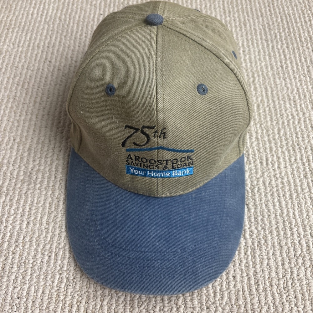75th Aroostook Savings & Loan Maine Cobra Strapback Baseball Hat Cap Adjustable